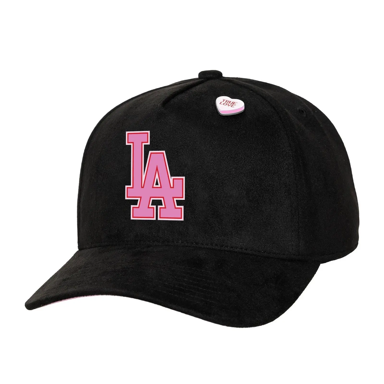 Mitchell & Ness Los Angeles Dodgers Black All Heart Pro Acrylic Snapback Hat - MLB Throwback, Casual Cap, Fashion Snapback, Graphic Hats, LA Logo, Adjustable Fan Gear