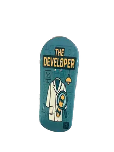 The Developer 34mm Complete Fingerboard 5 Ply Maple with Alloy Trucks & Travel Case for Smooth Tricks