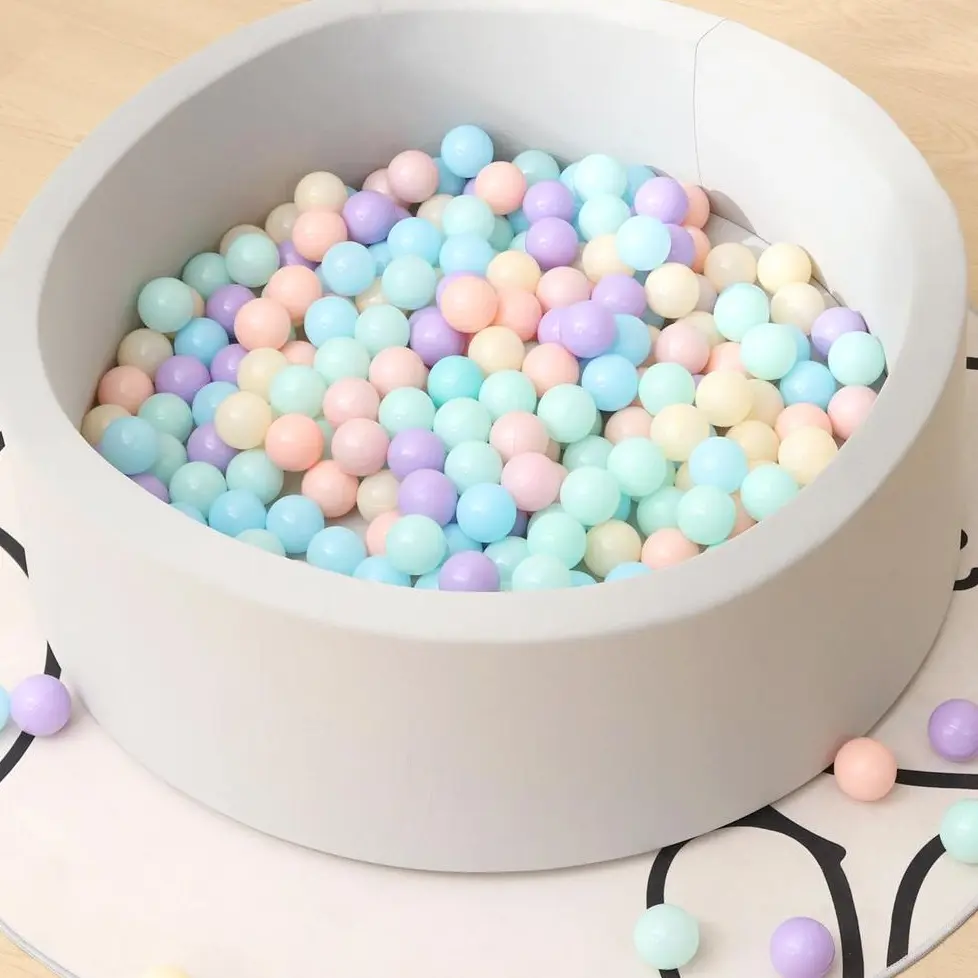 100 Pcs Ball Pit Balls Thicken Soft Plastic Crush Proof 2.16Inch/5.5cm Ball Pit Balls, Toy Balls for Toddlers,Perfect  for Ball Pit, Children's Pool Water Toys, Play Tent ,Birthday Parties Events Playground Games Pool Party Decoration Soft Baseballs