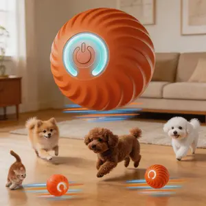 【Lightning Deal】Durable Pet Bouncing Ball Toy for Cats and Dogs, Fun Pet Ball Toys, Ball Toy Balls