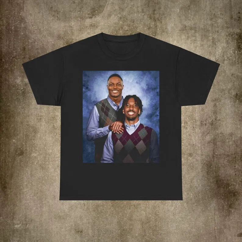 [SALE UP TO 50%] Jayden Daniels Terry McLaurin Washington Football T-shirt, Step Brothers Football Tee, Commanders Football Graphic Shirt, Funny Football Cotton Outfit, Unisex Vintage Gift For Fans
