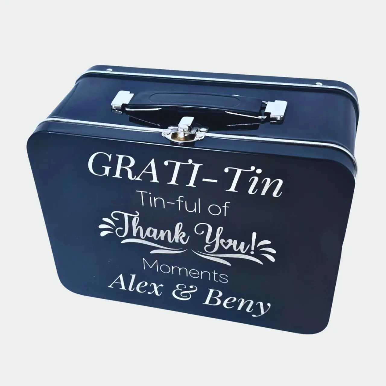Gratitude Tin custom engraving