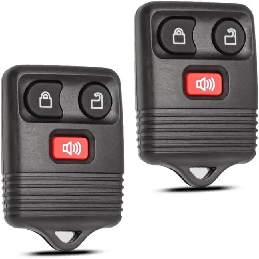 3-Button Keyless Entry Key Fob Car Key Accessory, Replacement for Ford F150 F250 F350 (1998-2016), Explorer, Expedition, Ranger, Escape, Edge, E150, Freestar, Lincoln Navigator, Mazda (CWTWB1U345)