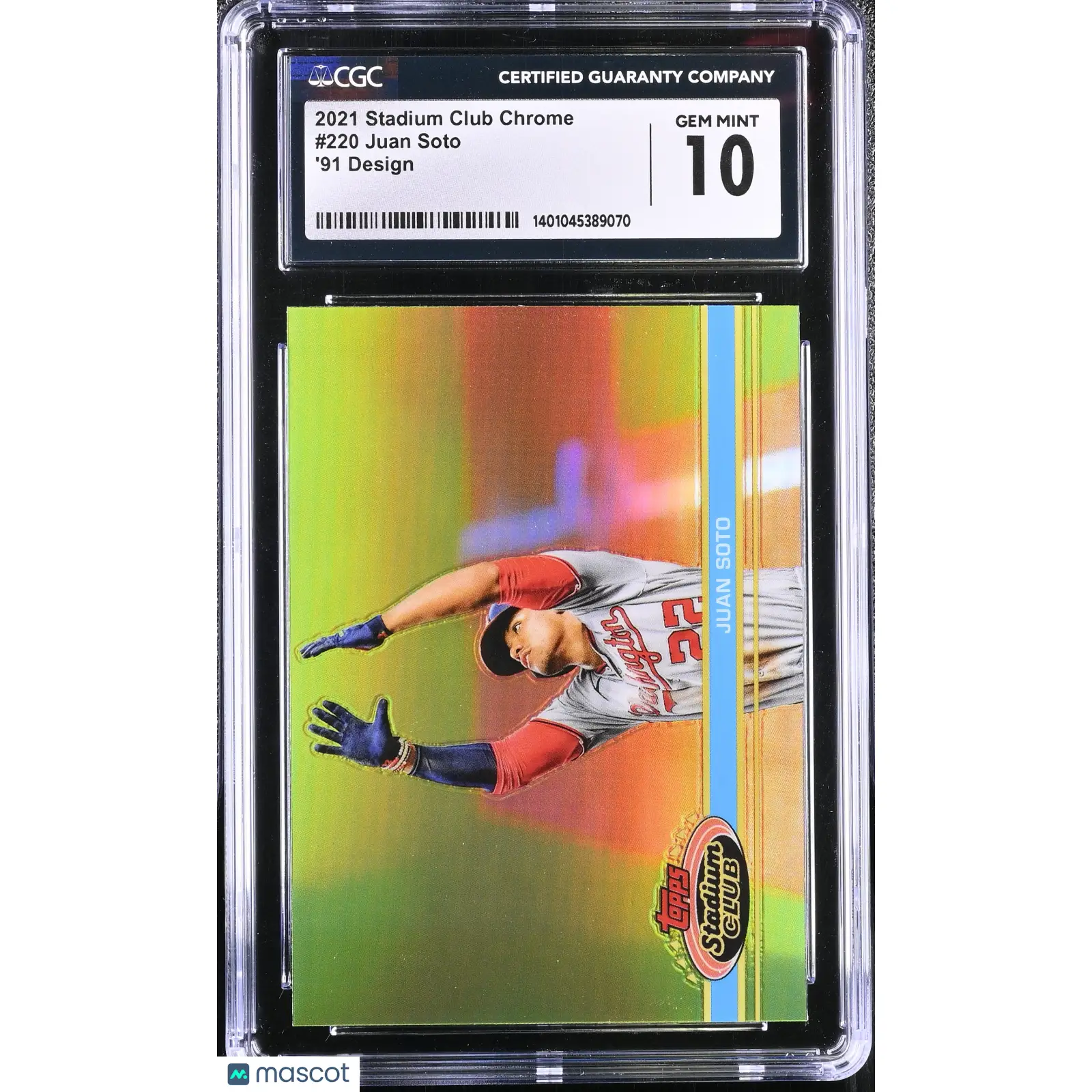 Juan Soto CGC 2021 Chrome #220 '91 Design Baseball 10