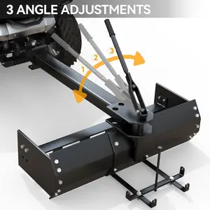 YITAMOTOR 42" Tow Behind Box Scraper Fit for ATV UTV Grader, Lawn Tractor Attachments with Box Blade, Black Tool Garden