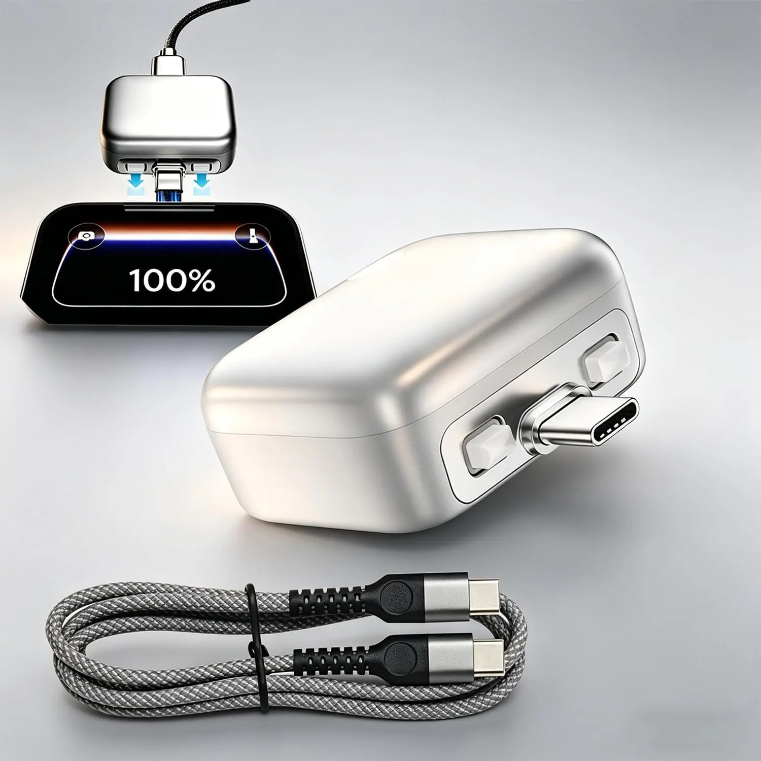 140W AI Smart Recognition Auto-Unplugger, Physical Disconnect Battery Guard, Auto-Eject on Full Charge, Fast Charging Adapter for iPhone, Android, Earphones.smart auto-stop