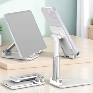Adjustable Phone Tablet Stand for Desk & Bed, Foldable Multi-Angle Holder with Stable Support for Viewing, Reading, Working. Portable & Space-Saving, Fits Various Devices, Ideal for Home & Office Use, Folding, Cell Phone Mount