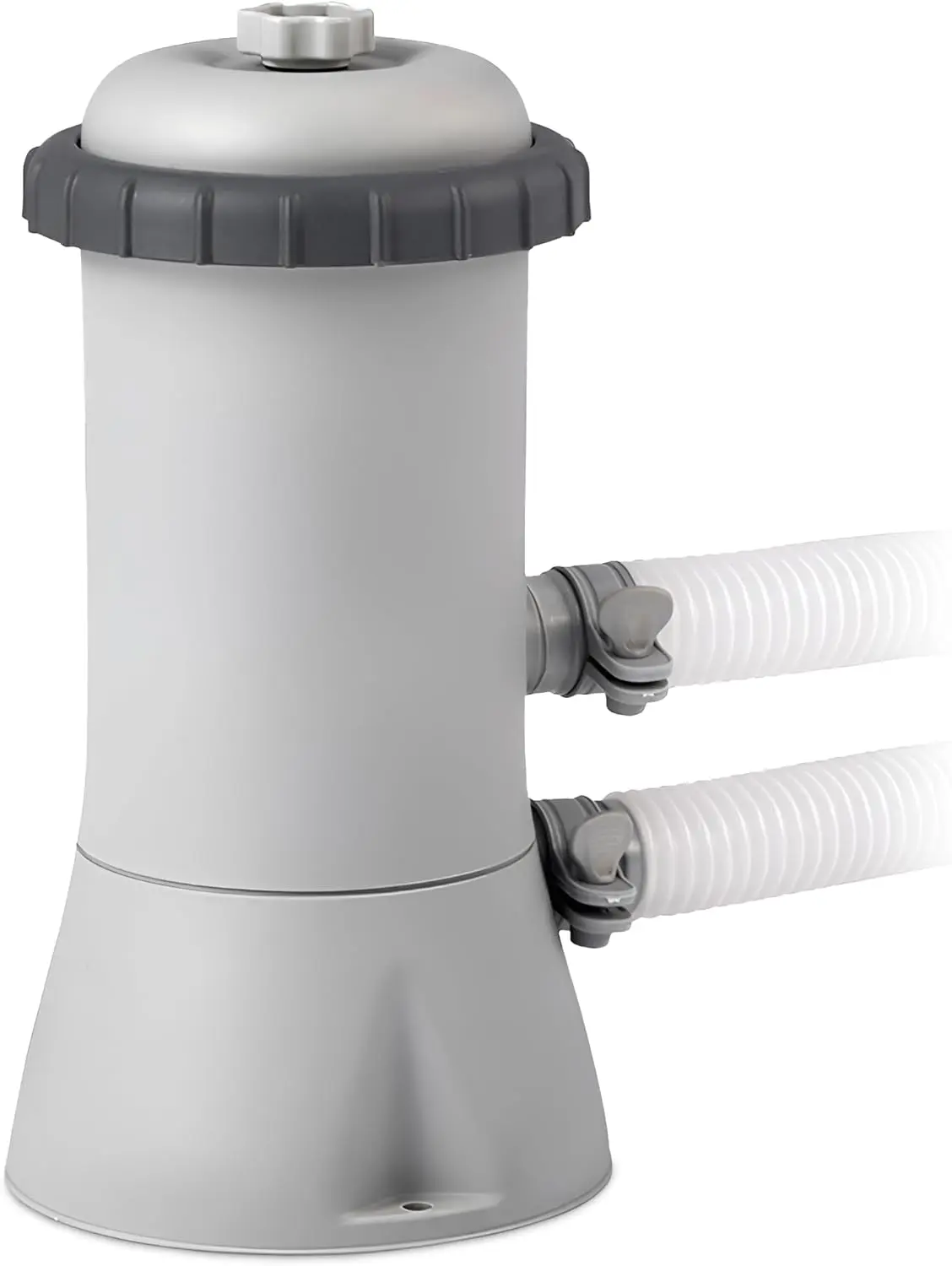 1000 Gallon Per Hour Pool Filter Pump, Cartridge Water Filtration System for Above Ground Swimming Pools, Hydro Aeration Circulation Technology, Simple Hose Connection Easy Clean Filter Pump for Backyard Outdoor Pool Water Clarification