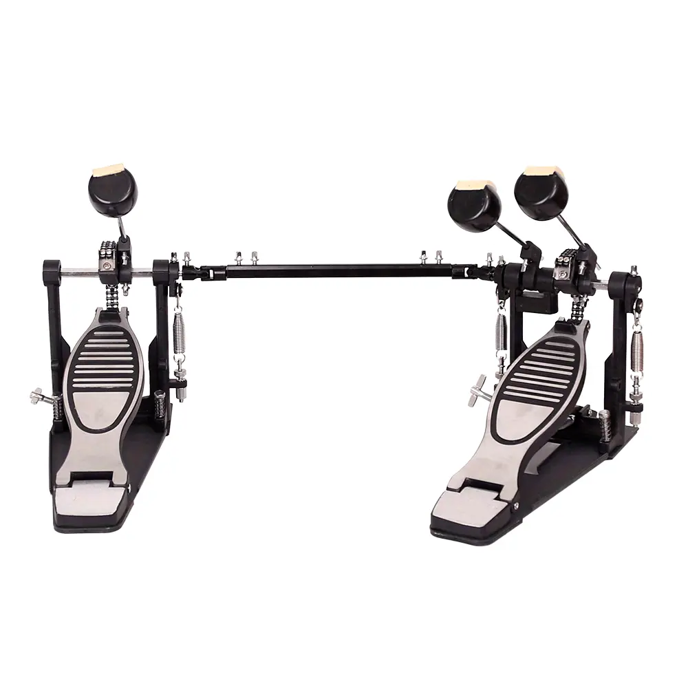 Adjustable Professional Double Kick Drum Pedal - Metal Base Percussion Accessory for Cam, Drummers, Percussionists, Drummer