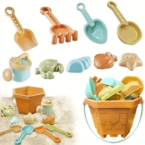 Beach & Sand Toy Set, 1 Set Durable Plastic Play Shovel & Spoon & Bucket & Molds for Outdoor Play and Creative Entertainment