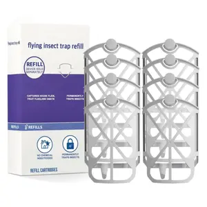 ZEVO 8-Pack Refill Cartridges for M364 & Max - Gray, Safe & Odorless, 100% Replacement Fit, Continuous Insect Control, Non-Aerosol