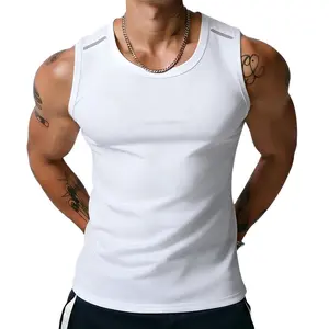 Men’s tank top, high-stretch breathable muscle tank, heavyweight drapey fit sleeveless top for fitness and casual wear