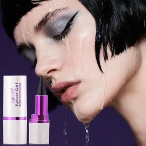 Eyeliner Gel with Silky Texture Waterproof & Sweatproof High Durability Smooth Application Makeup Tool