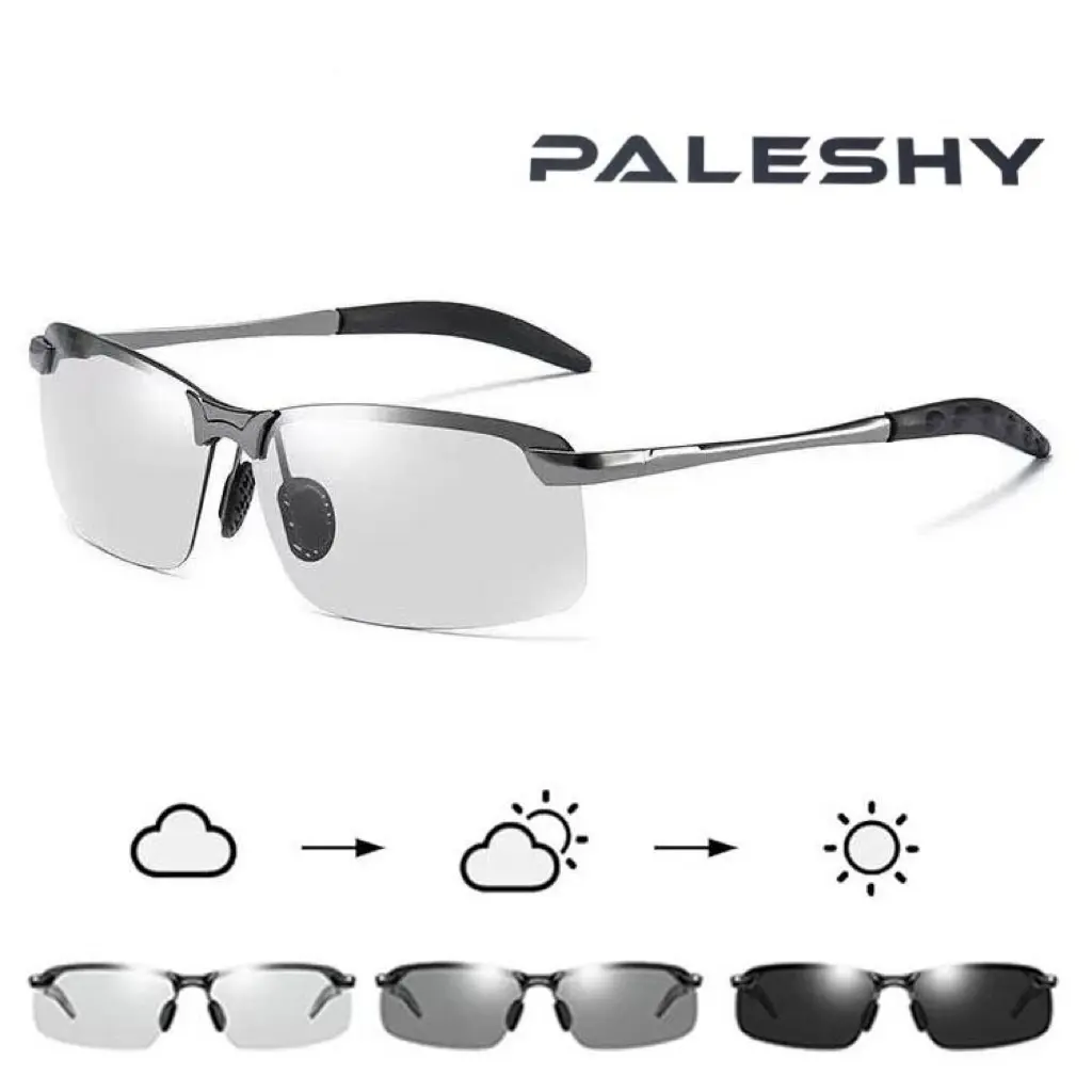 Paleshy 2025 Classic Polarized High Quality Sunglasses - UV400 UV-Protection Lens, Geometric Cat Eye Unisex Vintage Oversized Frame, for Driving, Travel, Ideal Father's Day Gift