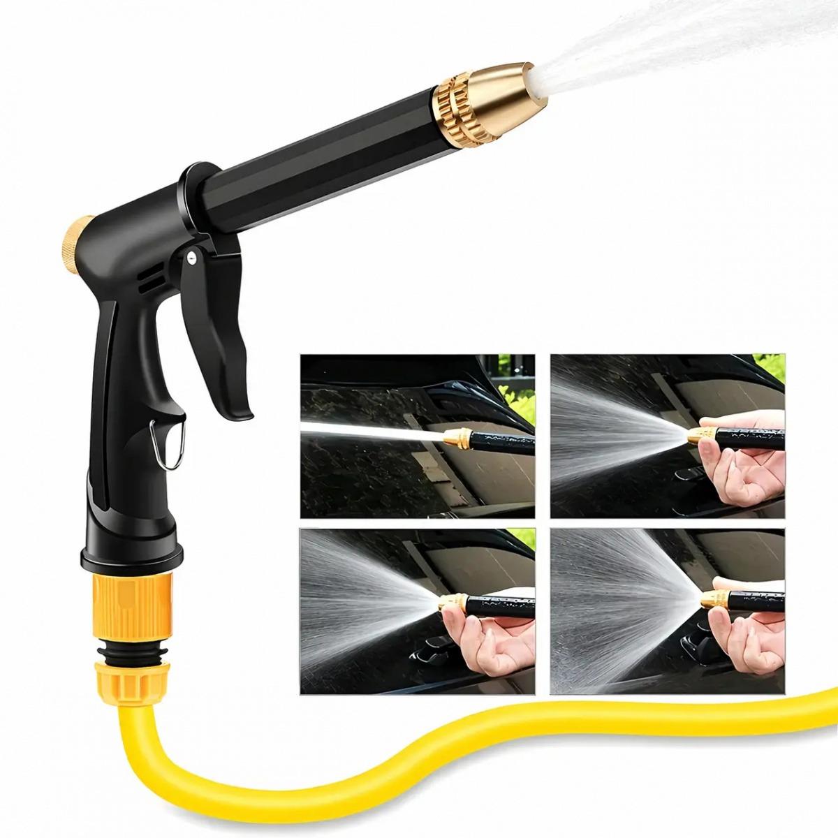 Long‑Handle High‑Pressure Spray Gun, Lightweight Portable Pressure Washer with Adjustable Nozzle, Great for Auto Detailing, Yard Maintenance, Plant Watering and Pet Grooming, Practical Outdoor Gear, Thoughtful Gift for Gardeners & Families