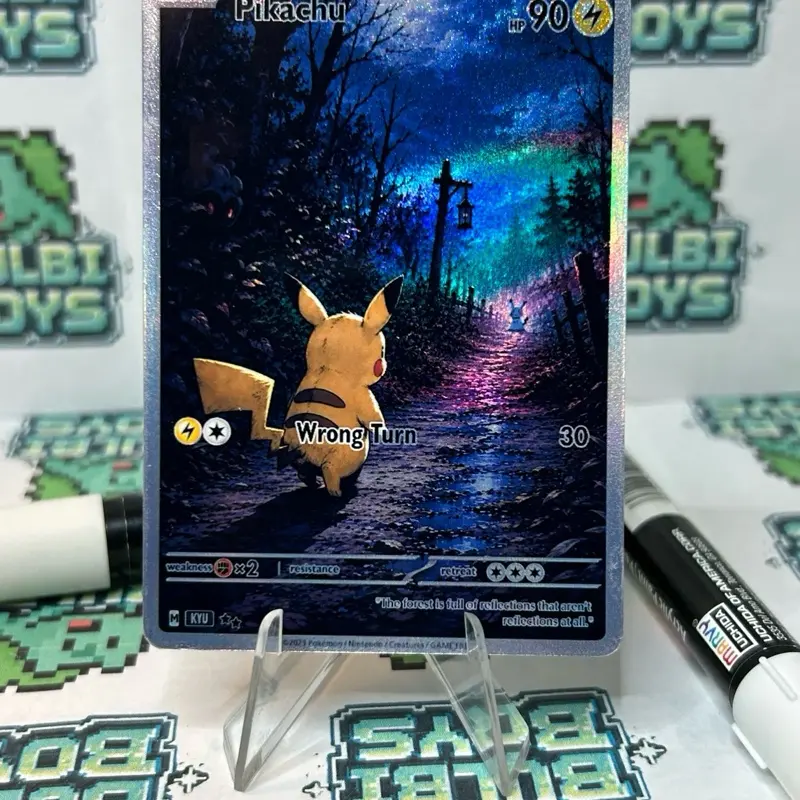 Pikachu “Wrong Turn” Custom Made TCG Card