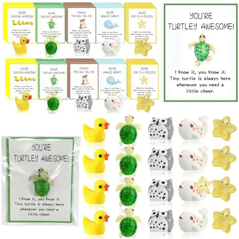 50 Sets 150 Pcs Employee Thank You Gifts Bulk Colleague Presents Animal ...
