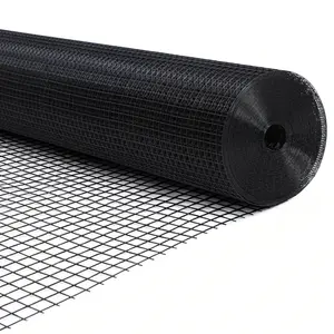 PVC Hardware Cloth & Wire Mesh Rolls (1/2): Black/Galvanized, Chicken/Rabbit/Gopher Wire Fencing, Welded Wire Fence & Garden Mesh Fence