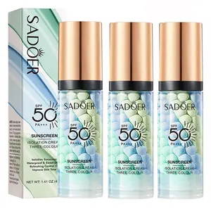 3-in-1 Primer for Face SPF 50 Sunscreen Isolation Cream Oil Control Moisturizing Skin Tone Corrector Hydrating Makeup Primer Facial Corrector - Hydrate-Facial sunscreen and post-sun care