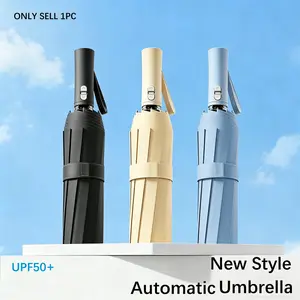 New Automatic Umbrella, Innovative Lightweight Design, 40% Easier Closing, UV Protection, Windproof, Compact Travel Umbrella, Folding Umbrella, Rainproof Umbrella