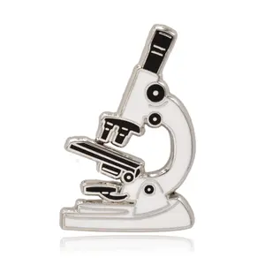 Microscope Science Hard Enamel Pin