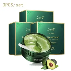 （3Pcs） Avocado Moisturizing Eye bagMask,60pcs/set Under Eye Mask,Soothing and Relaxing Eye Care，Eye Care Product for Dark CirclesEye Bags, Skin Care Products Moisturizer Comfort