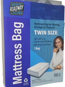 5 Mil Premium Twin Size Mattress Bag- Protects from Dust & Moisture for Moving