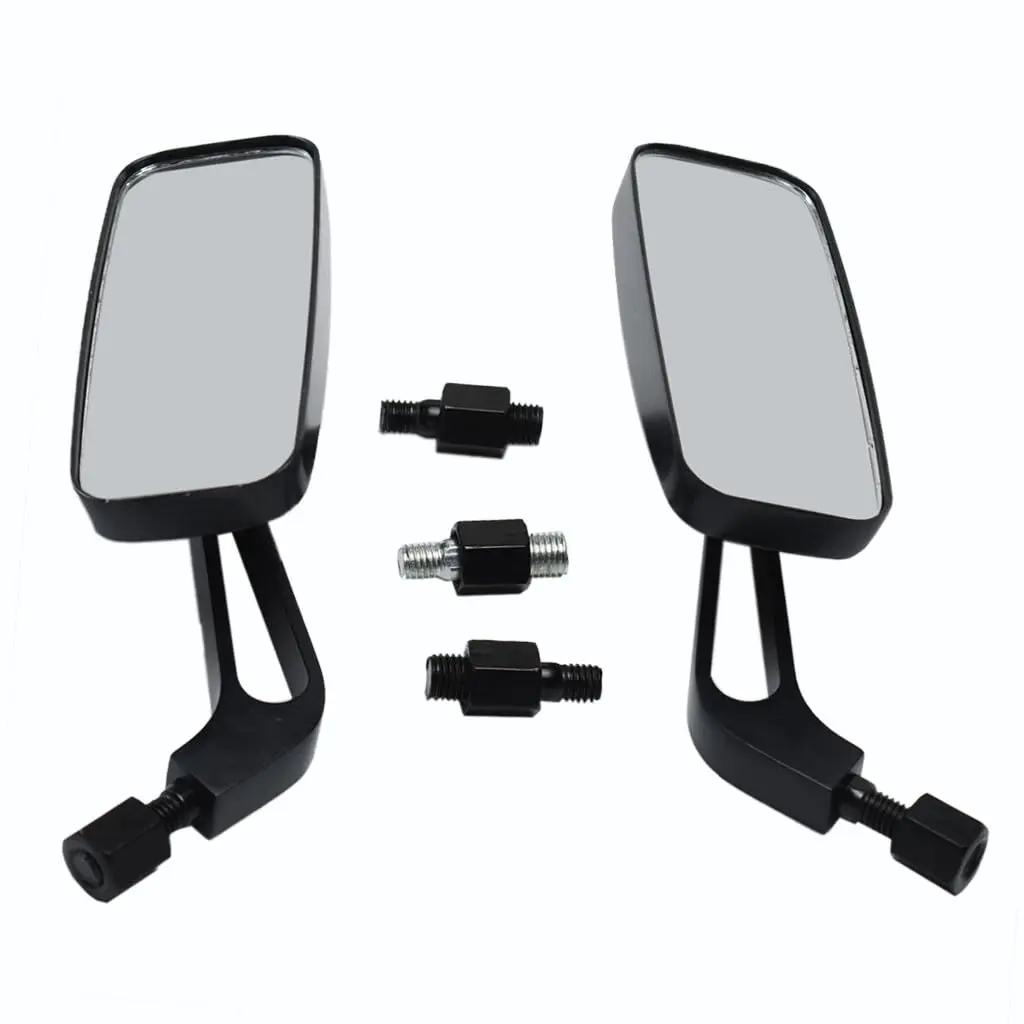 Motorcycle Rear View Mirrors Rearview Side Mirrors Angle Adjustable Universal for Motocross Motorbike Bicycle Powersports