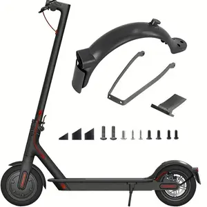Rear Mudguard kit for Xiaomi M365/PRO/1S/PRO 2/Mi3 electric scooters, including rear wheel Mudguard kit with hook and license plate holder, replacement parts for Xiaomi electric scooters