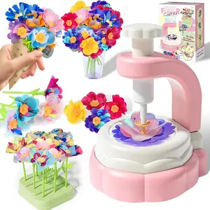 DIY Bouquet Toy Art & Craft Kit, Art Supplies, Colorful Fabric Flowers, Creative Educational Gift for Kids 3+, Perfect for Birthday, Holiday, Christmas Gifts