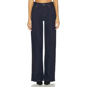 FRAME Le Slim Palazzo Long Jeans in Rinse FRAME Le Slim Palazzo Long Jeans in Rinse