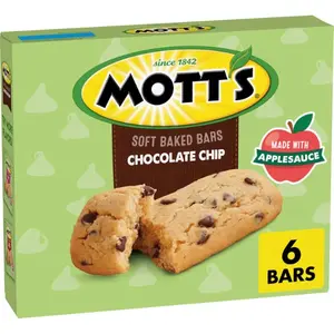 Soft Baked Bars, Chocolate Chip, Made with Applesauce, 6 Ct, 5.76 oz