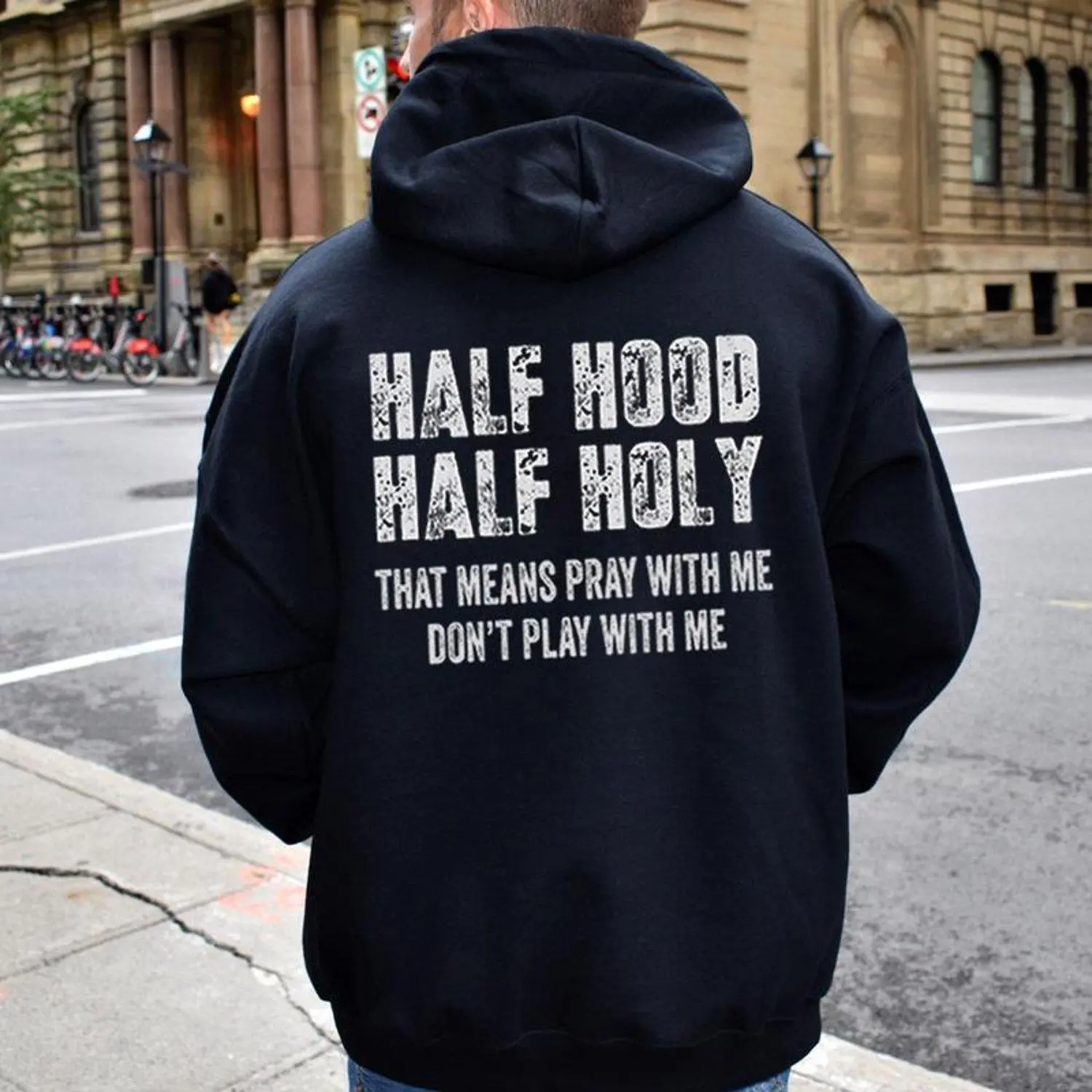 Letter Print Drop Shoulder Fashion Regular Fit Drawstring Pocket Hooded Pullover Boyfriend Gifts Drippy Outfit Going Out Outfit Hoodie Sweatshirt