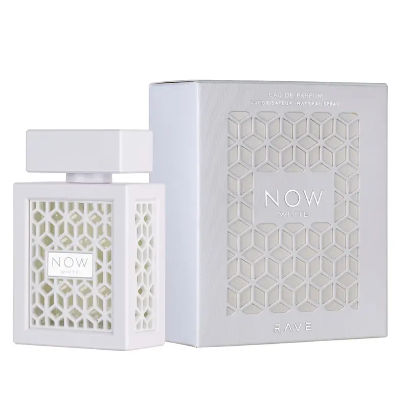 Lattafa Rave Now White for Unisex Eau de Parfum spray, 3.4 ounce