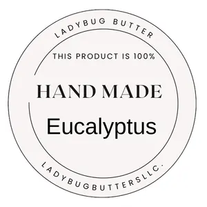 Ladybug Butter Eucalyptus Shower Steamer - Hand Made 100% Natural Ingredients for Relaxing Shower Time