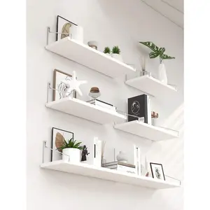 1pc wall-mounted shelf without drilling, wall-mounted decorative wooden shelf for bedroom, kitchen wall-mounted storage rack Decoration