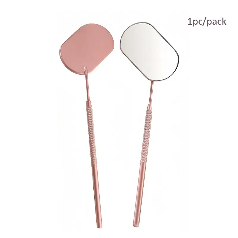 Square Eyelash Extension Mirror, 1 Count Portable Mini Eyelash Inspection Mirror, Professional Makeup Tools for Women & Girls, Hand Mirror, Vanity Mirror, Travel Hand Mirrors, Makeup Mirror Set, Mirror Handle, Handheld Mirror