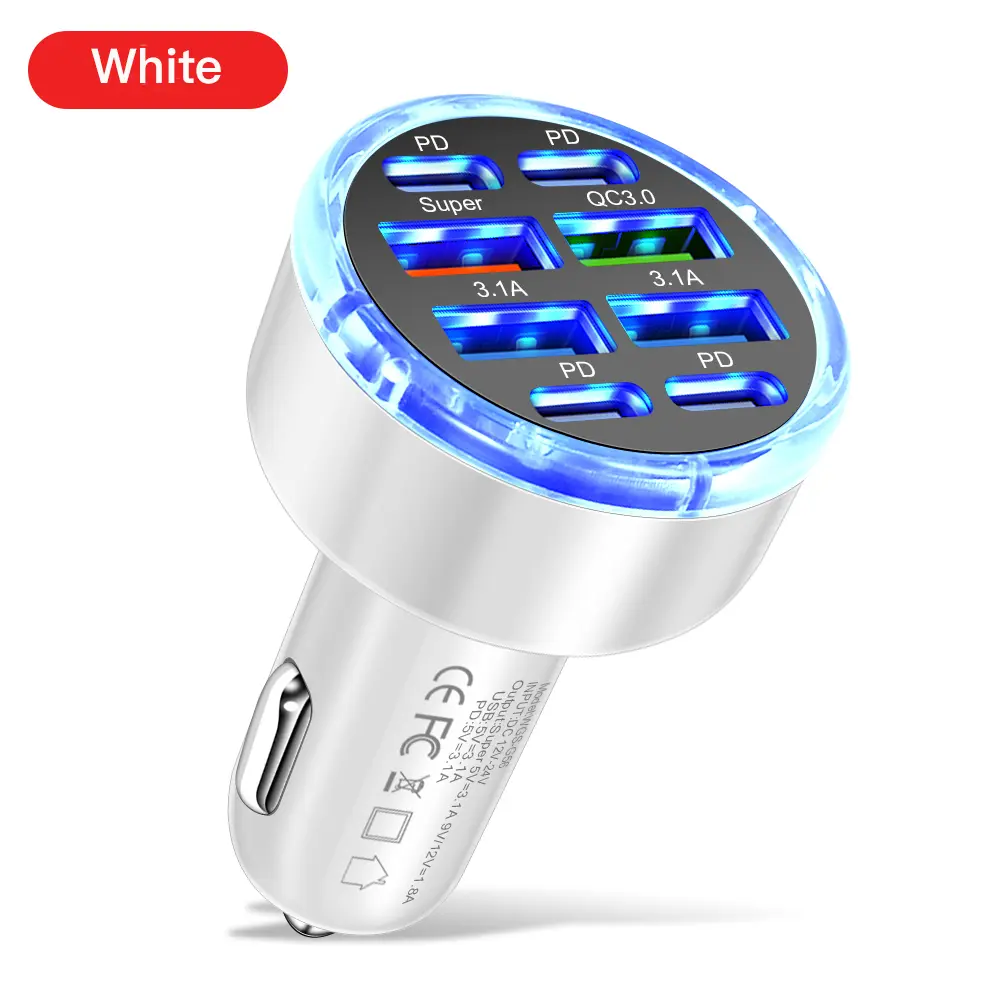 8-Port Fast Charger Multi-Device Charging Hub for iPhone, Android High-Speed Charging Charger
