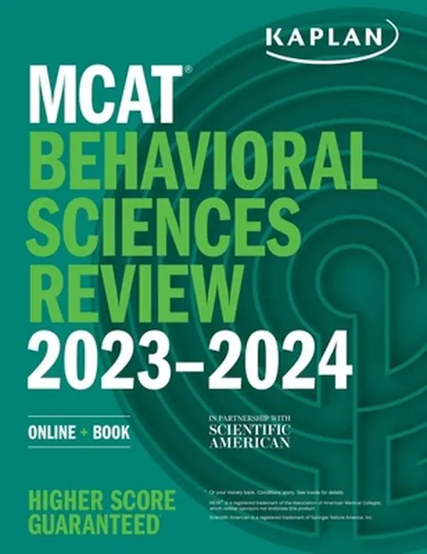 USED Book - MCAT Behavioral Sciences Review 2023-2024: Online + Book by Kaplan Test Prep (Paperback) - english