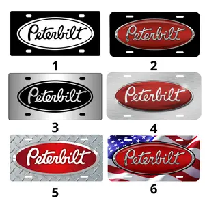 Peterbilt Vehicle License Plate Car Tag License Plate, TRUCK SEMI FRONT TAG Accessory, Truck Tag, Camo Vehicle Decor