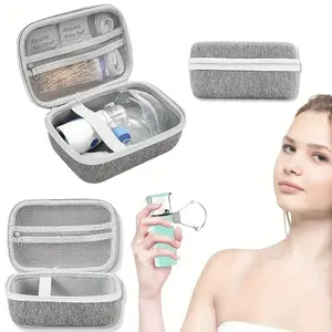 Portable Travel Storage Bag, 1 Box Multi-grid Makeup Tool Storage Box, Travel Essential Bag, Cosmetic Organizer Pouch, Makeup Tool Storage Organizer, Makeup Brush Organizer, Makeup Accessories