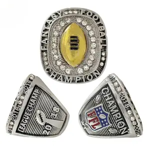 2018 fantasy football championship ring, MEN's gitf fashion  metal  large ring jewelry gift box
