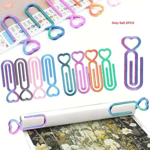 Heart Pattern Diamond Painting Cloth Clips, Multi-Color Options, High Quality DIY Friendly Craft Supplies, Crafting Tools, Multifunctional Office Storage Organizer