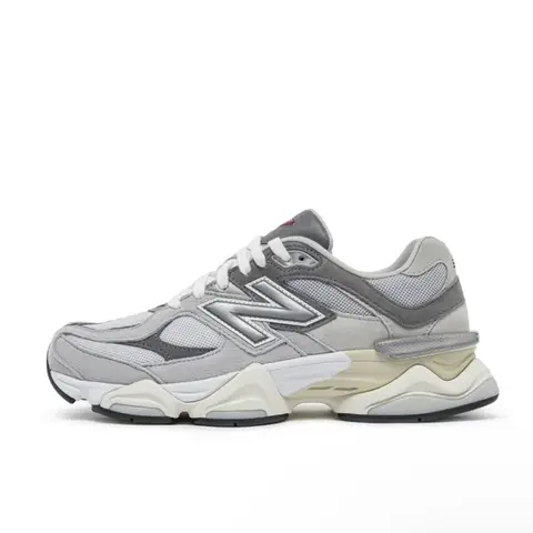 New Balance 9060 Rain Cloud Grey Men’s Low-Top Mesh Sneaker - Casual Trainer Shoes, Low Top Trainer, Rubber Chunky Sole, Layered Airy Mesh, Subtle Branding, Clean Look, Comfortable Daily Athletic Walking Footwear