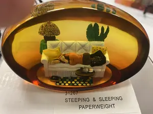 3 brand New Sleeping and Steeping Collectible Paperweights by Annie Lee