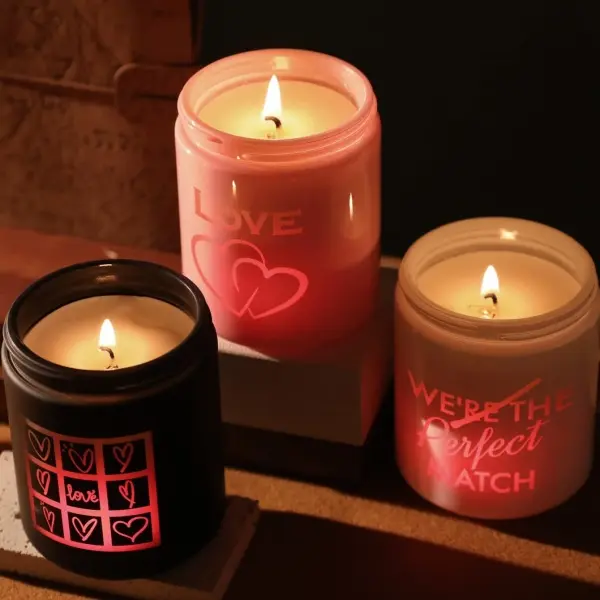 Customizable Color-Changing Cylinder LED Aromatherapy Candles with Laser-Engraved Confession Patterns - 2.76in×3.54in Amber, Fragrance Oils Infused, High-End Home Decor, Daily Use Gift for Mother's Day, Valentine's Day
