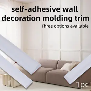 1 Roll Long 2meters, self-adhesive wall decoration molding trim, Self-Adhesive Decorative Strips, Wall Decor, Flexible And Bendable, Suitable for Walls, Floors, And Cabinets - Easy to Install, Perfect for European, Style Home And Floor Decoration