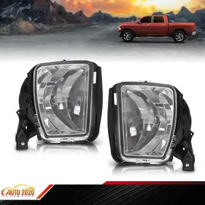 New! Clear Bumper Fog Light Lamp Fit For 2013 14 15 16 17 18 Dodge RAM 1500
