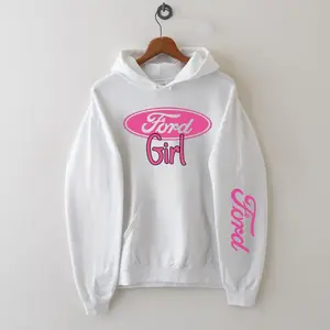 Ford Girl Pink Logo Hoodie T-shirt | Vintage Racing Sweatshirt | Trendy Gift for Car Lovers & Ford Fans 2025