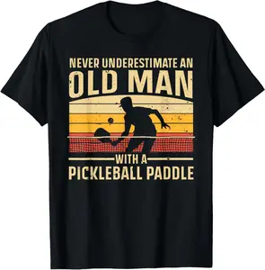 100% Cotton Cool Pickleball Art For Men Women Paddle Pickleball Player T-Shirt